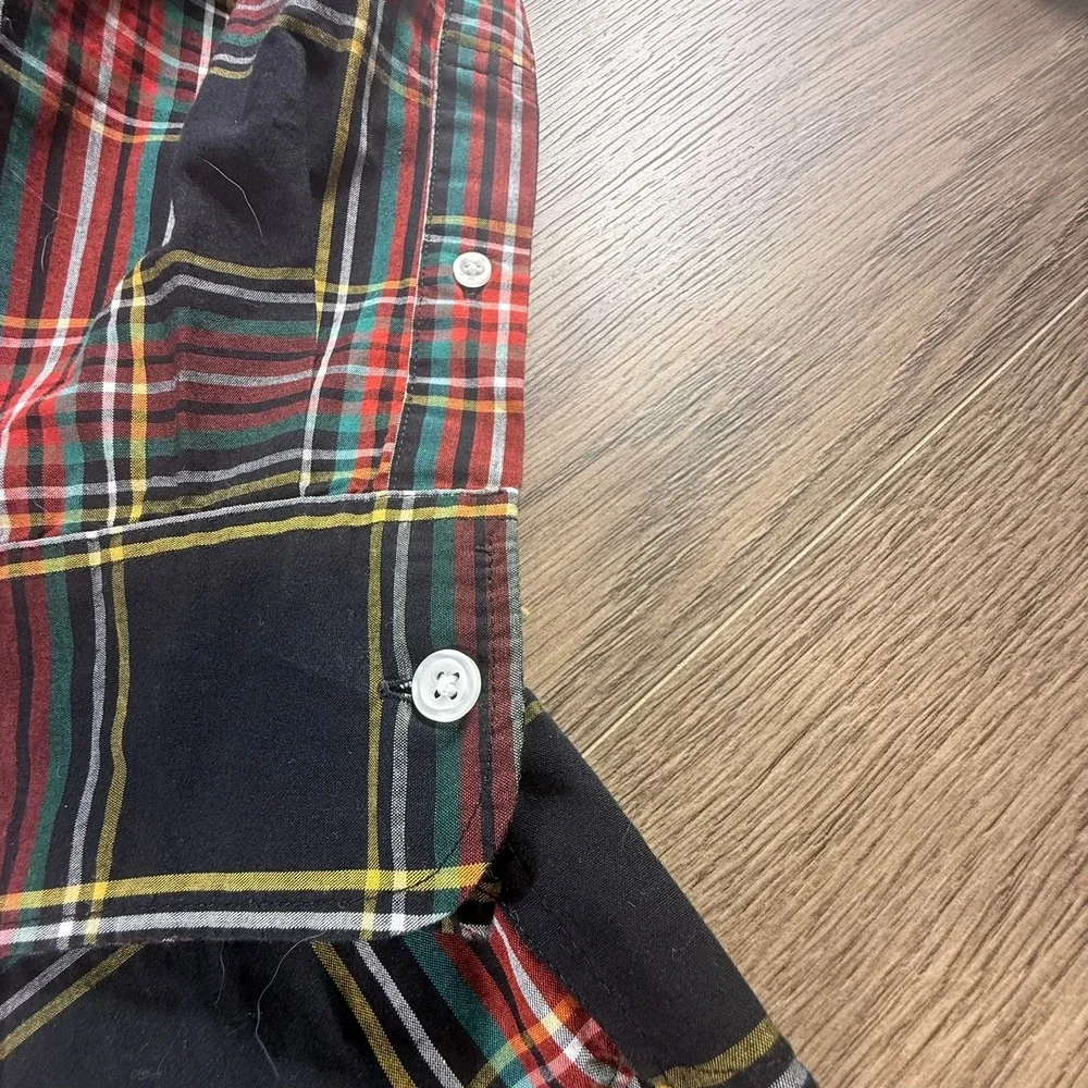 J. Crew Men's Slim Untucked Tartan Plaid Button Down Dress Shirt Size XL NEW